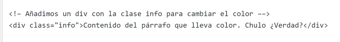 Ejemplo de comentario en html